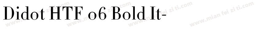 Didot HTF 06 Bold It字体转换